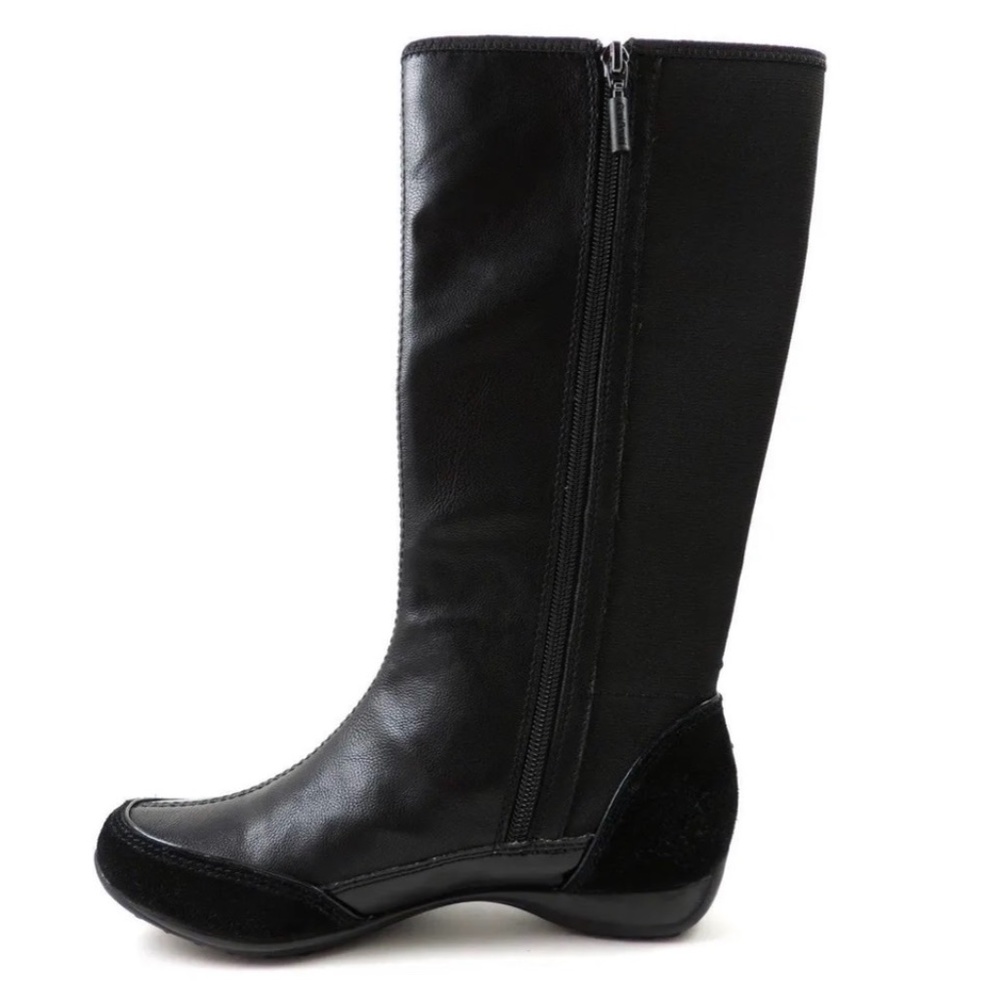 Giani Bernini Women's Cadiz Sport Boots Black Suede Patent- Size 6.5